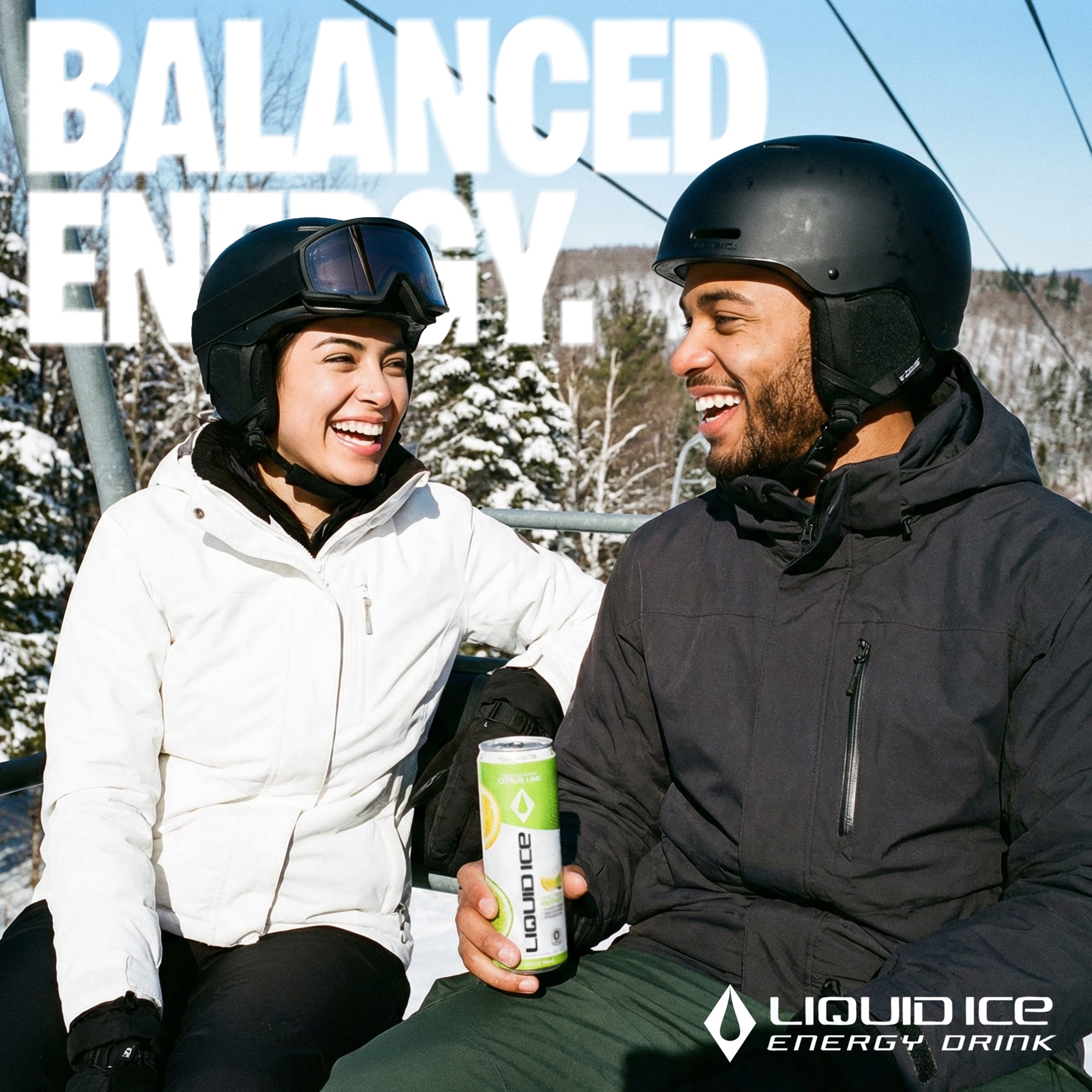 Liquid Ice Energy Drink, Zero Sugar, Citrus Lime 12 Fl Oz 12 Pack, Electrolytes, Clean Energy, 120mg Natural Caffeine, L-Theanine, Green Tea Extract, CoQ10, Antioxidant Support