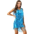 thumbnail image 2 of TiaoBug Women's Latin Dance Dress Sequin Salsa Ballroom Costume M-XXL, 2 of 6