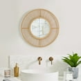 thumbnail image 2 of Natural Creative Home Decor Hanging Woven Bamboo Wall Mirror Round Shape, 2 of 5