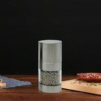 Vikakiooze 2023 Promotion on sale, Condiment Grinder Steel Convertibl Coarseness Creative Mini Portable Kitchen Seasoning Bottle Pepper Double Head Seasoning Bottle