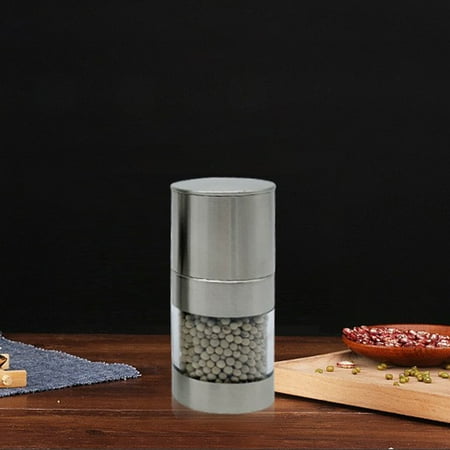 

Kokovifyves Home and Kitchen Clearance Condiment Grinder Steel Convertibl Coarseness Creative Mini Portable Kitchen Seasoning Bottle Pepper Double Head Seasoning Bottle