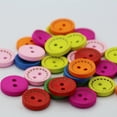 thumbnail image 2 of SHOWERORO 100Pcs Wood Buttons for Clothing and Sewing Projects in Round Shape, 2 of 8