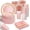 175PCS Pink, variant on 175PCS Pink Gold Party Supplies for 25 Guests - Disposable Plastic Cutlery Set, Gold Dot Paper Plates, Napkins & Cups for Baby Shower Birthday Wedding