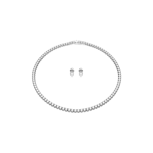 Set de joyas Swarovski Matrix Tennis con collar y pendientes