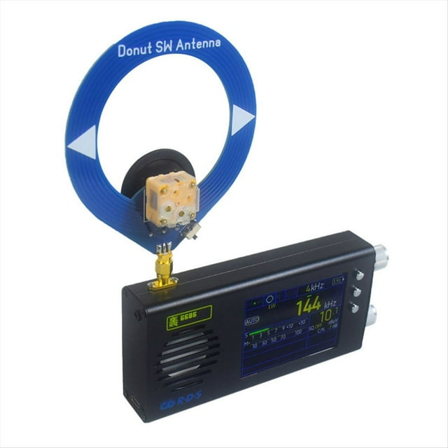 Receptor de Radio TEF6686 Radio Portátil de Mano con Antena Tipo Donut para Todas las Bandas FM/MW/ Corta HF/LW B
