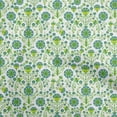 thumbnail image 1 of oneOone Cotton Poplin Green Fabric Florals Sewing Fabric By The Yard Printed Diy Clothing Sewing Supplies 42 Inch Wide, 1 of 1