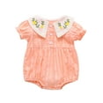 thumbnail image 1 of Gibobby Mameluco para niña Romper Body Casual Baby Collar Floral Pan Ropa infantil Girls Girls Romper&Mono(Rosa, 6-12 Meses), 1 of 5