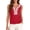 Red, variant on PRETTYGARDEN Womens Tank Tops Summer Causal V Neck Sleeveless Shirts Floral Print Embroidered Beach Vacation Boho Top