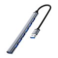 thumbnail image 2 of KAIYANG HUB USB 3.0 a USB 2.0/3.0 con 7 puertos gris plata, 2 of 4