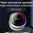 thumbnail image 5 of Bone Conduction Speaker Wireless Mini Stereo Sound Portable LED Colorful Light Bone Conduction Speaker-Red, 5 of 9