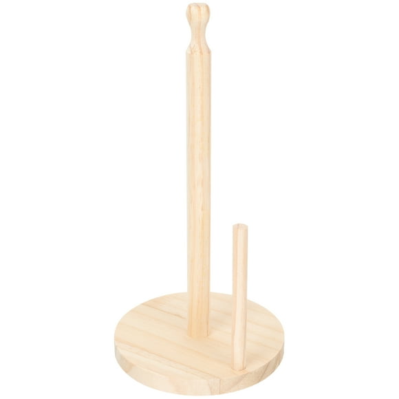 Kitchen Paper Towel Stand Home Paper Towel Holder Wooden Roll Paper Holder for Kitchen