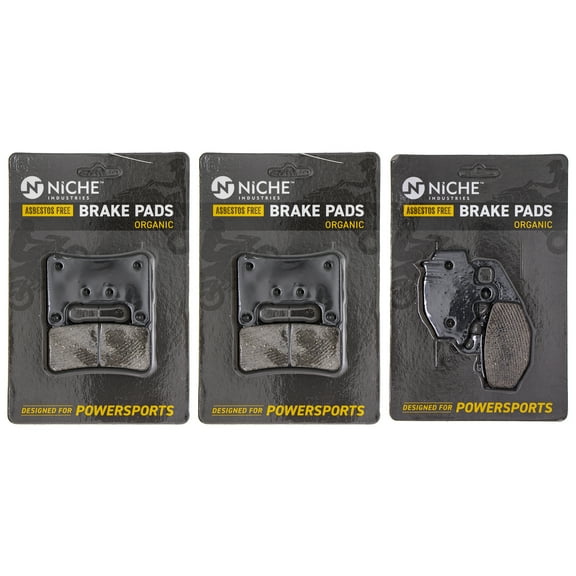 Niche Complete Organic Brake Pad Set for Kawasaki Z1000 Motorcycle MK1002554