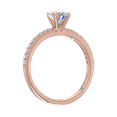 thumbnail image 2 of 0.65 Carat Prong Set Solitaire Diamond Engagement Ring Band in 14K Rose Gold (Ring Size 7.5), 2 of 5