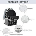 thumbnail image 4 of Mystical Celestial Goth Backpack – Dark Moon, Stars, Eclipse & Astral Map with Gothic Steampunk and Cosmic Sky Design, 4 of 6