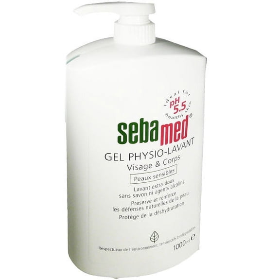 SEBAMED Liquid Face & Body Wash for Sensitive and Problematic Skin - 1000ml/33.8oz