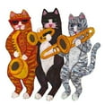 thumbnail image 2 of CafePress - Cat Brass Section Ornament - Scroll Ornament, 2 of 3