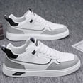 thumbnail image 3 of Men' All-Weather Sneakers with Sole -  Wide Width Low-Top Suitable for Spring Outdoor & Year-Round Wear - Durable Round Toe Casual Sneakers (Lace-Up)，, 3 of 4