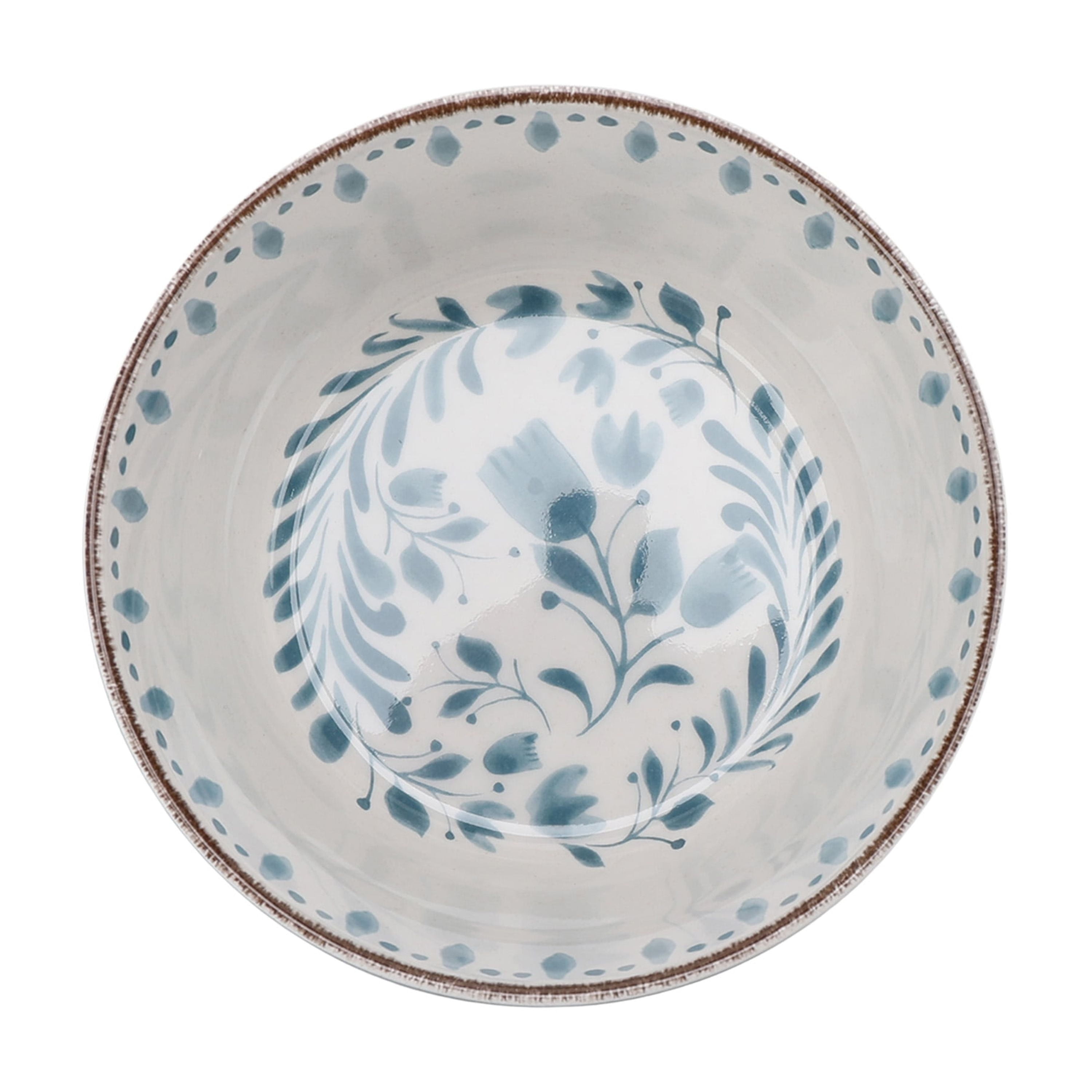 Better Homes & Gardens Bamboo Melamine Cereal Bowl, Blue
