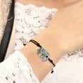thumbnail image 3 of Estilo étnico Punto de perforación hueca Elefante Tarjeta pulsera de cera de hilo de tejer pulsera, 3 of 6