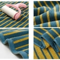 thumbnail image 4 of Iumwxz Thick Towel Soft Absorbent Striped Adult Bath Hand Face Towel Home Use Gentle Skin Fast Dry Washcloth Shower Drying Multi Scene Daily Practical Green, 4 of 7