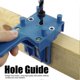 thumbnail image 2 of 8 Pcs Woodworking Punch Hole Locator Drilling Doweling Guide Tools for Carpentry Blue Durable Precision Alignment Kit, 2 of 5