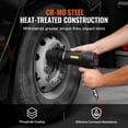 thumbnail image 4 of VEVOR Axle Nut Impact Socket Set, 1/2" Drive Deep 6-Point 8-Piece SAE Spindle Nut Socket Set, CR-MO Heat Treated Large Socket Set with Storage Case, for Auto Repair, Removing or Installing Axle Nuts, 4 of 7