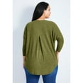 thumbnail image 2 of Avenue Women's Plus Size Kym Rib Hacci Tunic, 2 of 2
