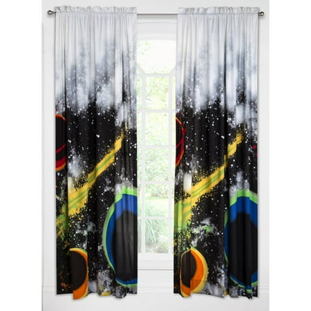 Crayola LLC Out of This World Single Curtain Panel
