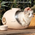 thumbnail image 3 of Portable Submarine Shape Space  Cat Carriers Bag with Breathable Pet Handbag, 24L Capacious, 3 of 8