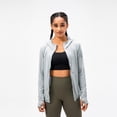 thumbnail image 2 of Women's UPF 50+ Sun Protection UV Jacket - Zip Up Hoodie Long Sleeve Hiking Fishing SPF Performance Shirt with Thumbhole, 2 of 9