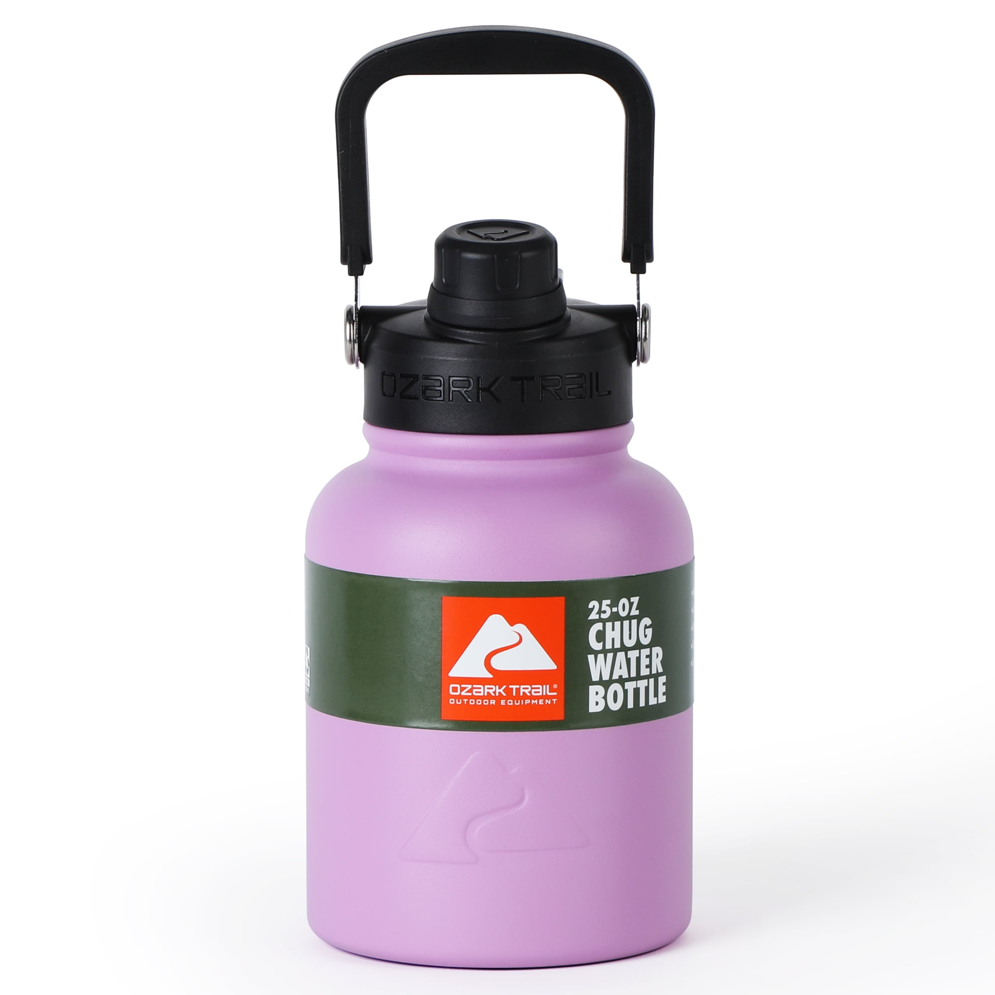 Ozark Trail 25 oz Stainless Steel Insulated Chug Bottle, New Lilac