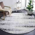 thumbnail image 2 of SAFAVIEH Berber Rupert Abstract Shag Area Rug, 7' x 7' Round, Grey/Dark Grey, 2 of 8