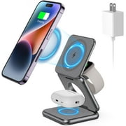 KU XIU Fast Magnetic Wireless Charger for iPhone 15 pro Max  iWatch 9 Ultra 2 Series  iPad Series