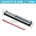 thumbnail image 2 of Uxcell 2 Pcs Dual Row Terminal Block, 600V 45A 12 Positions Screw Terminal Block with 2PCS Pre-Insulated Barrier Strips for Power System, Home Appliances, 2 of 6