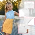 thumbnail image 7 of JAJAHO Summer Girls Tennis Dress With Pockets Sleeveless Quarter Zip Stand Collar Ice Cream Printed Slim Fit Golf Mini Dresses For Kids Teens 4-15Y, 7 of 7