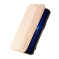 thumbnail image 2 of Dteck Wallet Case for iPhone 13 6.1 Inch, Fiber Pattern Leather Case with Suction Cup, Lightweight and Portable Card Slot Pockets for Full Protection for iPhone 13, Khaki, 2 of 6