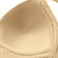 thumbnail image 6 of Amidoa Push-up Bras for Women Beige Wire-Free Large Bust Solid Full-Figure Bra Bralettes for Women L, 6 of 7