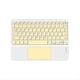 thumbnail image 2 of Teclado Bluetooth con Panel Táctil de 10 Pulgadas Compatible con , IPadOS, Android e IOS Inglés Amarillo, 2 of 5