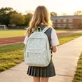 thumbnail image 2 of Cute Bow Knot Casual Backpack For Middle School Students Lightweight Stylish Schoolbag With Soft Back To School Backpack, 2 of 5