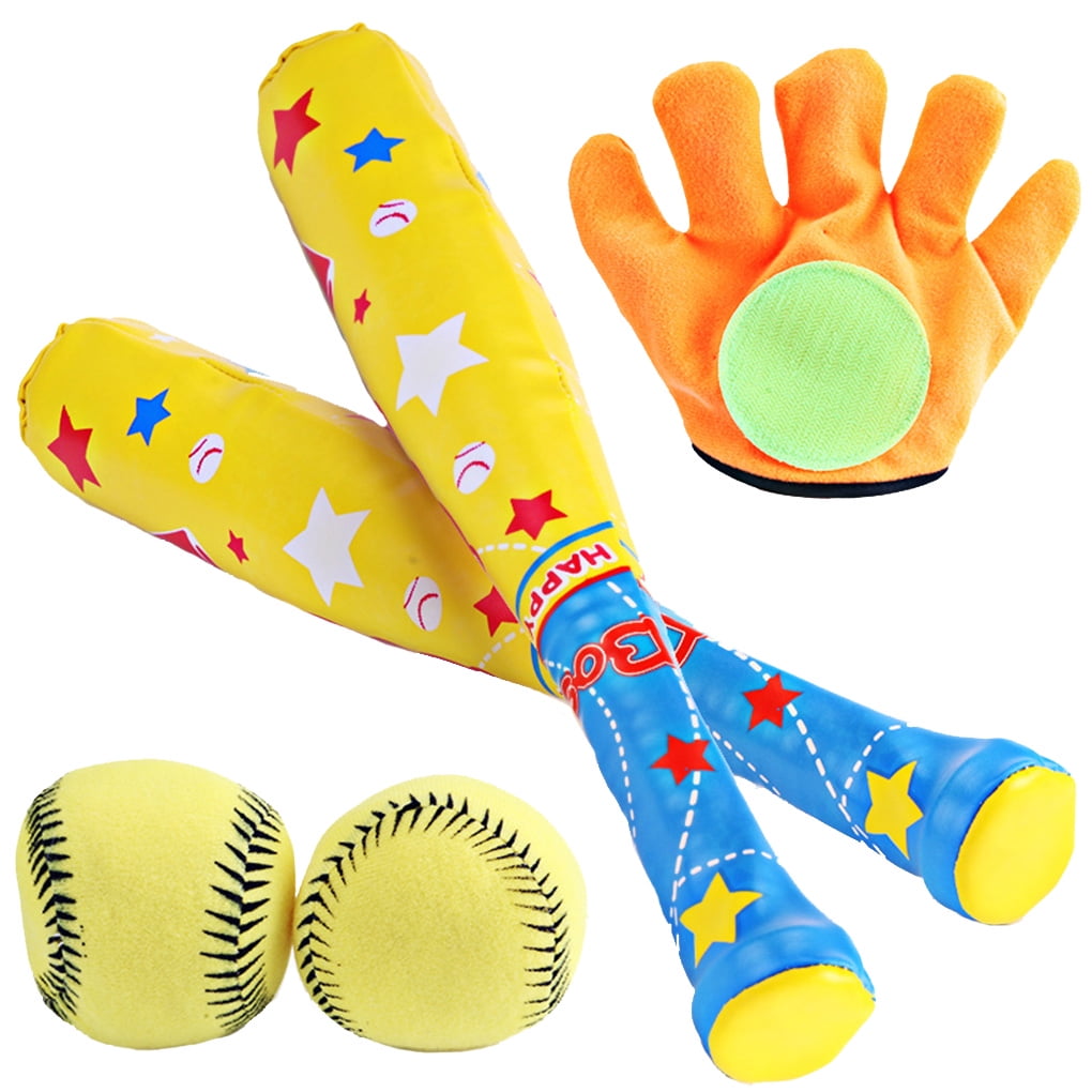 Dalazy 4pcs/set Baby Baseball Toys Set Soft Baseball Sport Toys