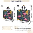 thumbnail image 2 of FORMRS Womens Corduroy Tote Bag Crossbody Shoulder Handbag with Pocket, Yellow Floral Flamingo, 2 of 7