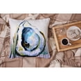 thumbnail image 4 of Carolines Treasures MW1300PW1414 Aqua Sand Oyster Fabric Decorative Pillow  14Hx14W multicolor, 4 of 4