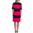 thumbnail image 2 of Elizabeth Mckay Women's Gwyneth Dress 0 Navy & Hot Pink, 2 of 2
