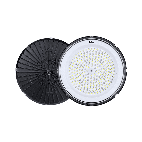 "Lampara Led Industrial 200w High Bay Industrial Belug, Negro "