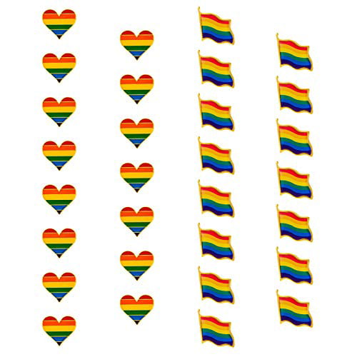 Earrings Rainbow LGBTQ Pride Heart Mandala teardrop