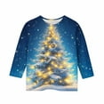 thumbnail image 5 of ITSAME Boys Girls Christmas Tops, Fashion Pullover Funny Xmas Graphic 3/4 Sleeve Fall Casual Holiday Shirt Multicolor 4T, 5 of 7