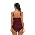 thumbnail image 3 of Charmo Womens Tankini Swimwear Blouson Halter Two Piece Swimsuit Tummy Control, 3 of 6