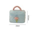 thumbnail image 2 of Cute Makeup Bag, Portable Cosmetic Bag, Large Capacity Travel Makeup Case Organizer - blue, 2 of 5