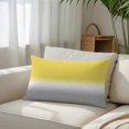 thumbnail image 3 of Yellow White Grey Ombre Body Pillow Cover, Pillowcase Protectors with Zipper, Breathable Decorative Throw Pillow Case Cover, Modern Abstract Aesthetics Pillow Shams for Couch Sofa 24x36Inch, 3 of 8