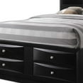 thumbnail image 3 of Black  Multi-Drawer Wood Platform  Full Bed with Pull out Tray, 3 of 4